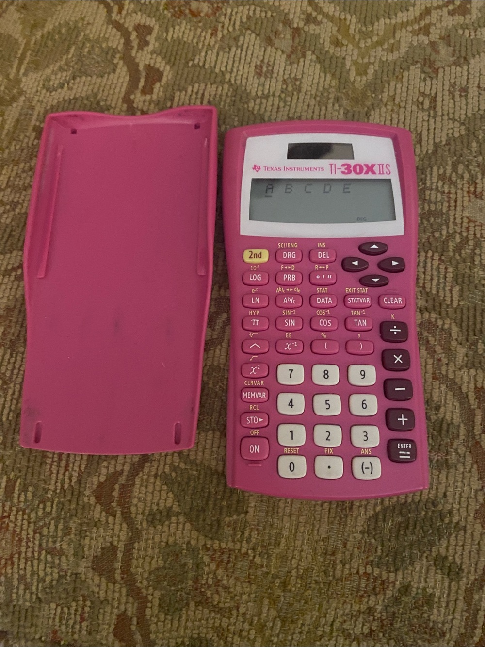 Texas Instruments Pink TI-30X IIS Scientific Calculator with Slide Cover